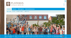 Desktop Screenshot of platanus-schule.de