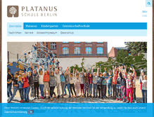 Tablet Screenshot of platanus-schule.de